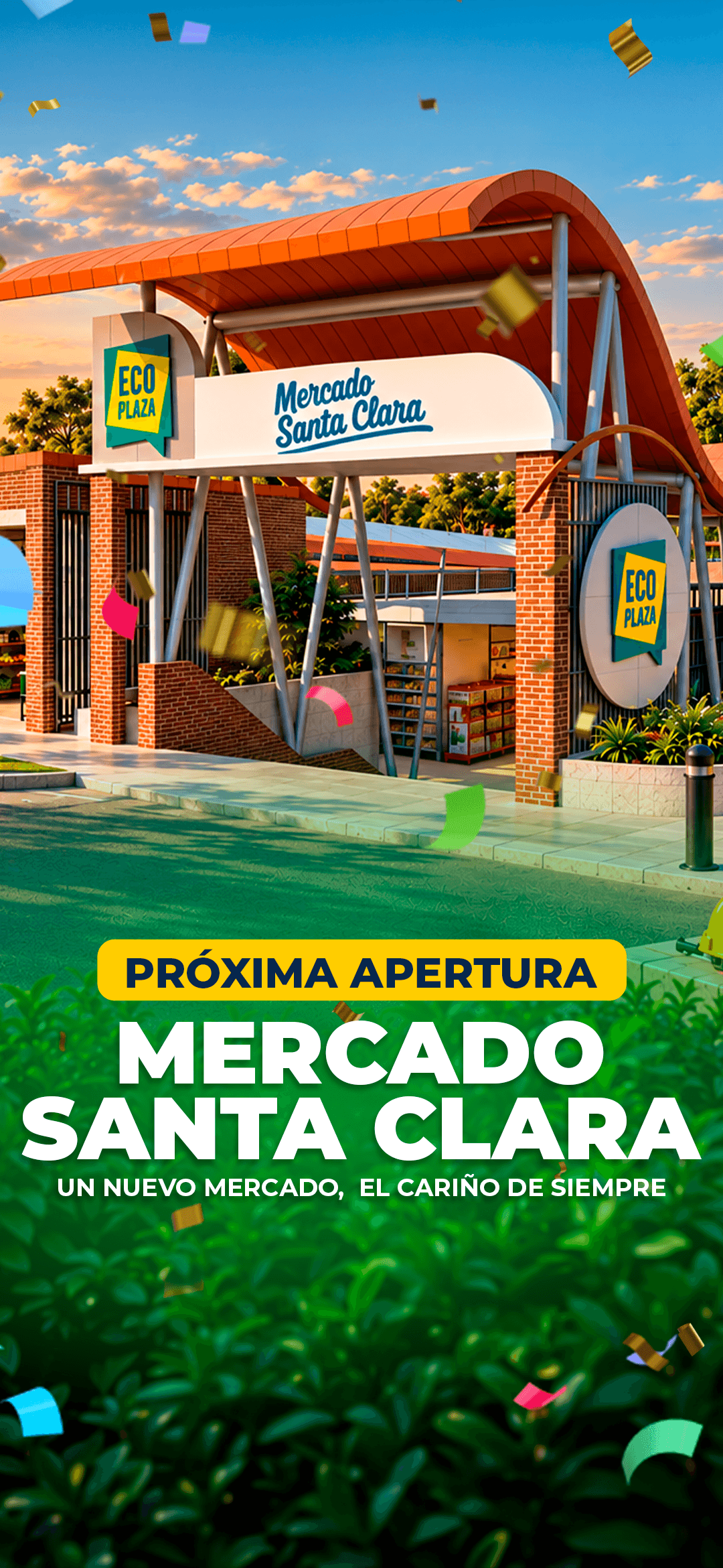 Próxima apertura: Mercado Santa Clara. Un nuevo mercado, el cariño de siempre.